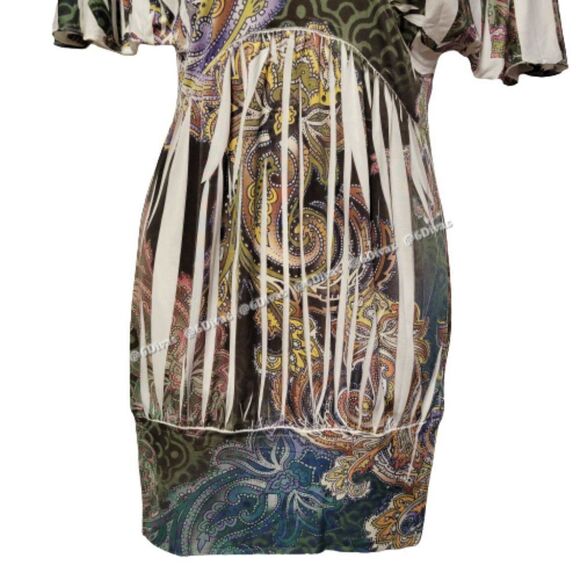 𝅺MI Manci Sexy Slinky Print Dress Size S- NWOT - Picture 5 of 11